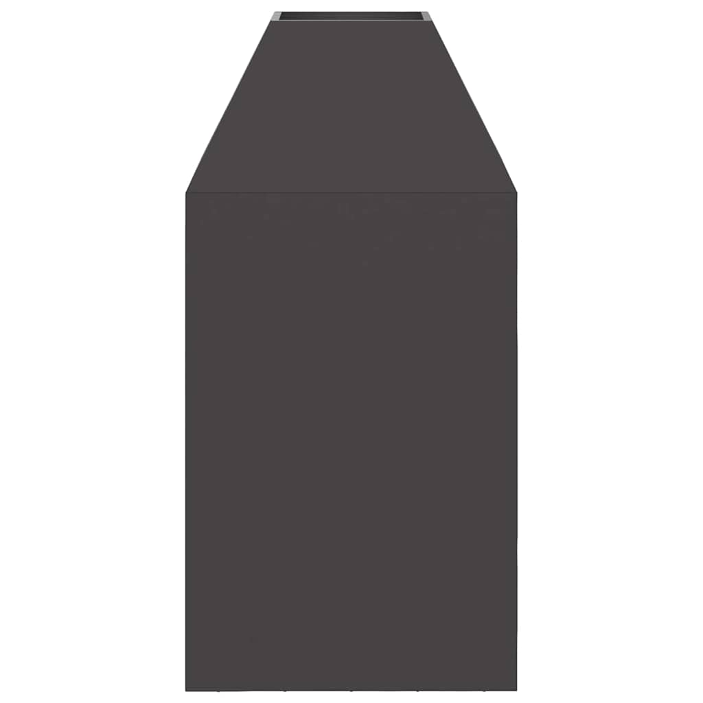 vidaXL Fire Pit Black 50 x 50 x 100 cm Cold-rolled steel