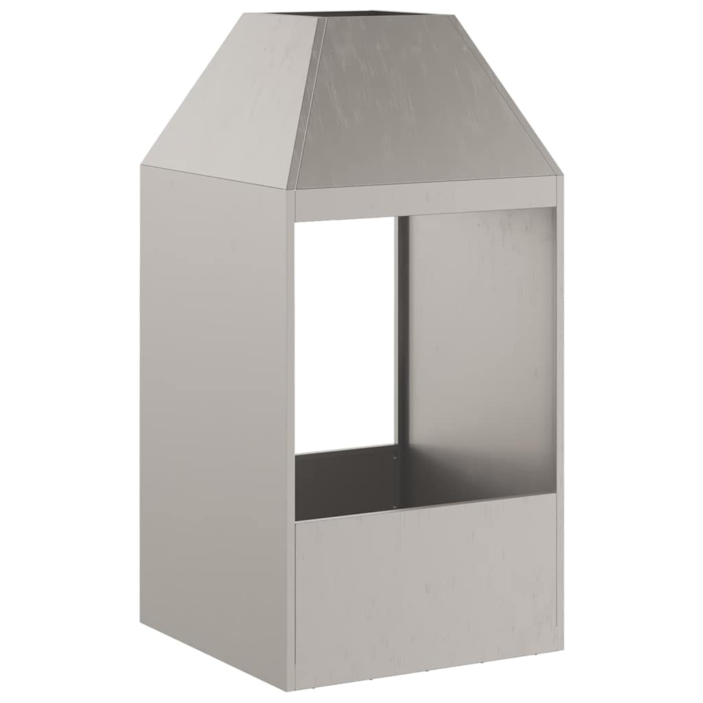 vidaXL Fire Pit Brown 50 x 50 x 100 cm Weathering steel