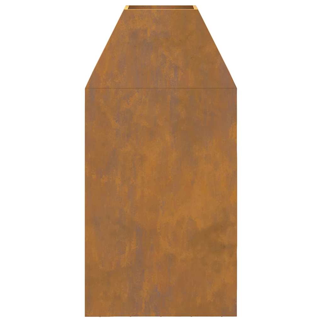 vidaXL Fire Pit Brown 50 x 50 x 100 cm Weathering steel