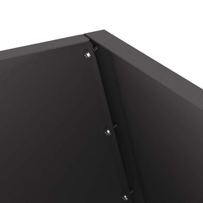 vidaXL Fire Pit Black 50 x 50 x 100 cm Cold-rolled steel