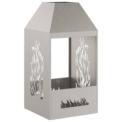 vidaXL Fire Pit Brown 50 x 50 x 100 cm Weathering steel