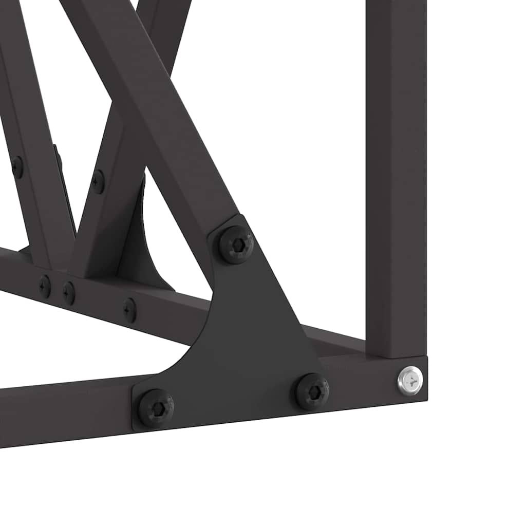 vidaXL Fire Pit Black 50 x 50 x 35 cm Cold-rolled steel