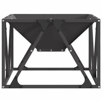 vidaXL Fire Pit Black 50 x 50 x 35 cm Cold-rolled steel