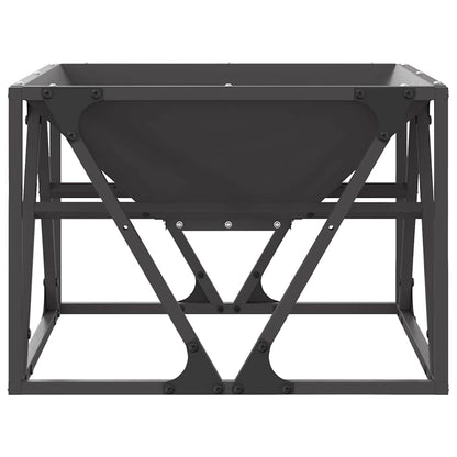 vidaXL Fire Pit Black 50 x 50 x 35 cm Cold-rolled steel