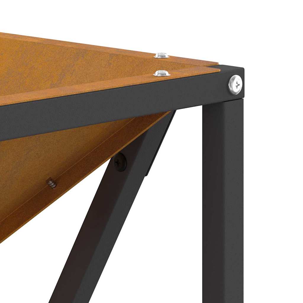 vidaXL Fire Pit Brown 50 x 50 x 35 cm Weathering steel