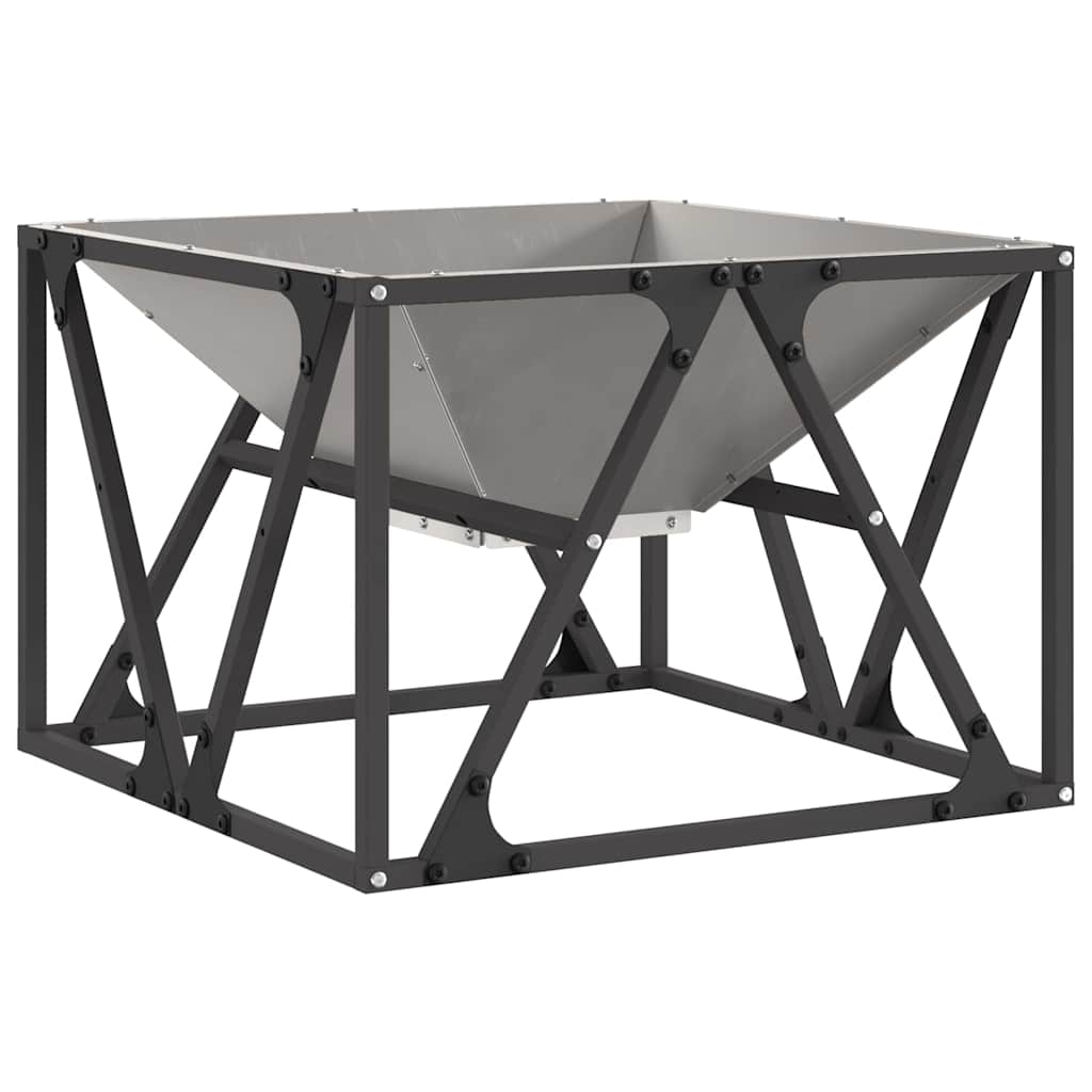 vidaXL Fire Pit Brown 50 x 50 x 35 cm Weathering steel