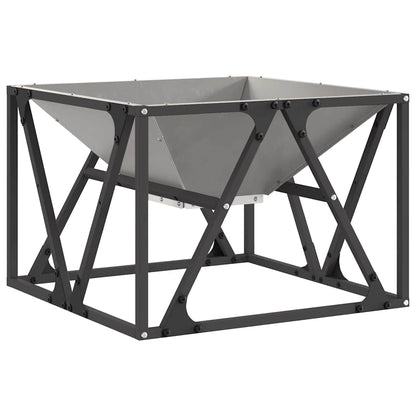 vidaXL Fire Pit Brown 50 x 50 x 35 cm Weathering steel