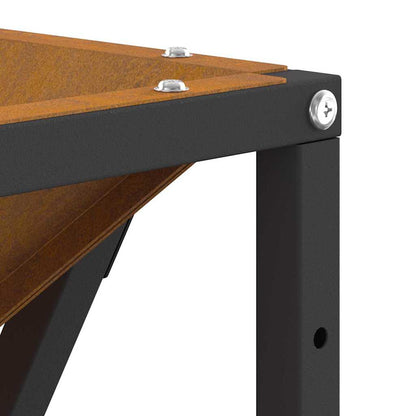 vidaXL Fire Pit Brown 80 x 80 x 40 cm Weathering steel