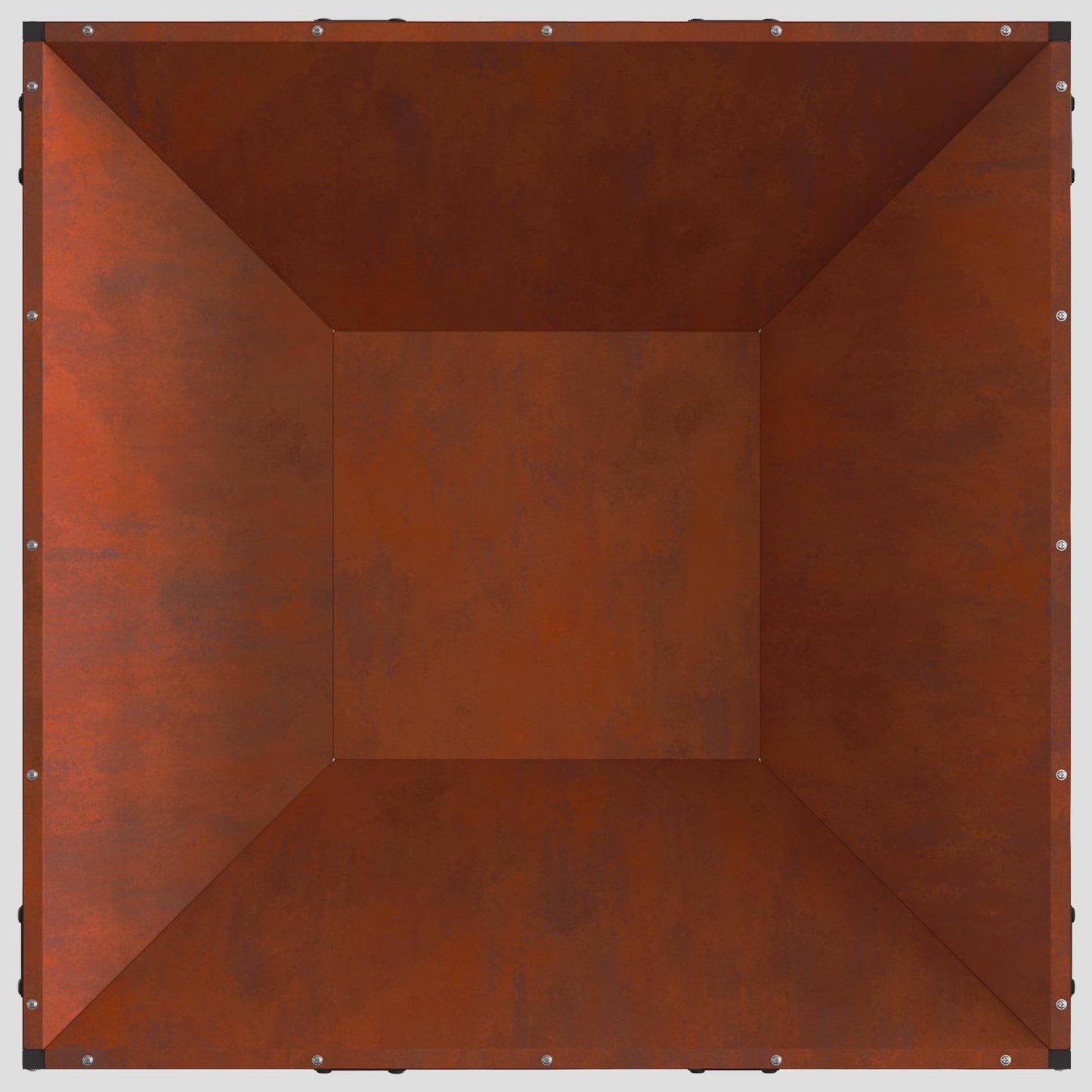vidaXL Fire Pit Brown 80 x 80 x 40 cm Weathering Steel