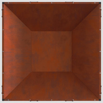vidaXL Fire Pit Brown 80 x 80 x 40 cm Weathering Steel