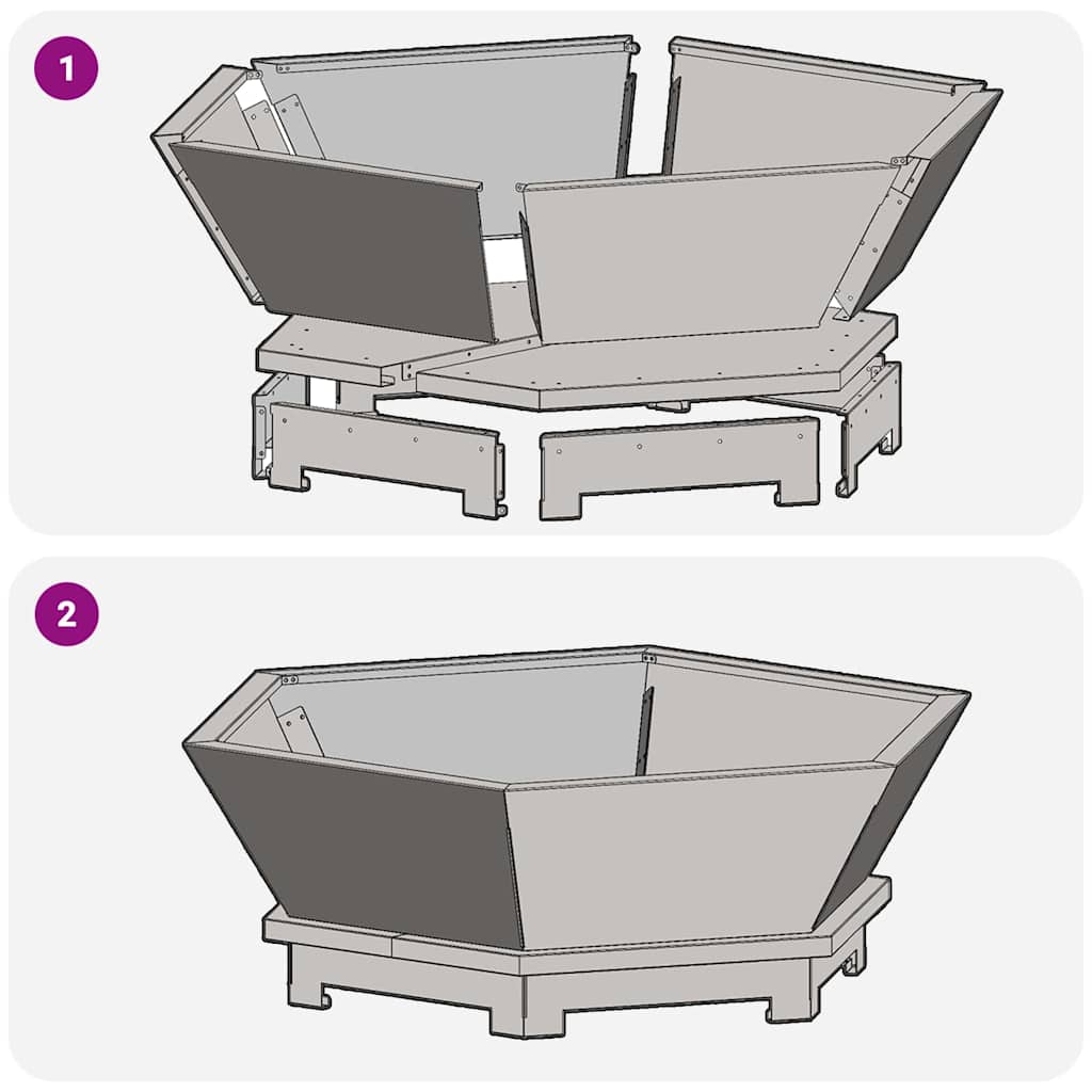 vidaXL Fire Pit Black 75 x 75 x 28 cm Cold-rolled steel