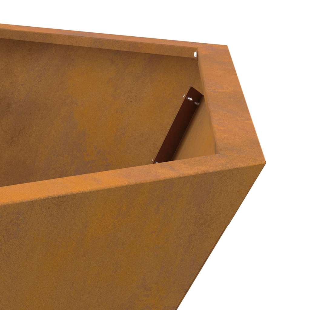 vidaXL Fire Pit Brown 75 x 75 x 28 cm Weathering steel