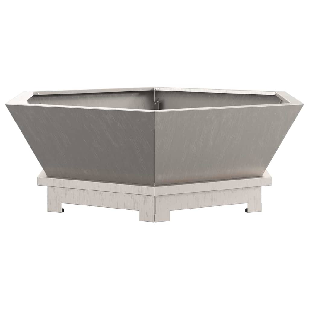 vidaXL Fire Pit Brown 75 x 75 x 28 cm Weathering Steel
