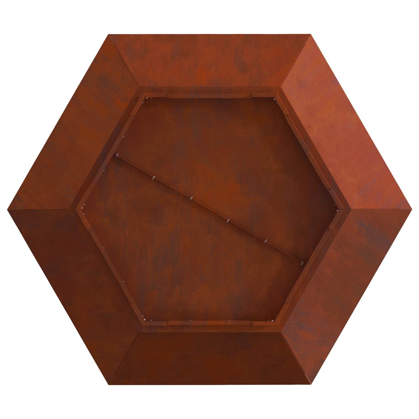 vidaXL Fire Pit Brown 100 x 100 x 28 cm Weathering Steel
