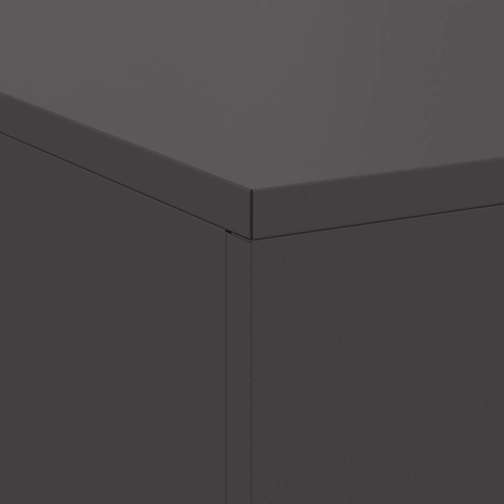 vidaXL Fire Pit Black 100 x 100 x 30 cm Steel