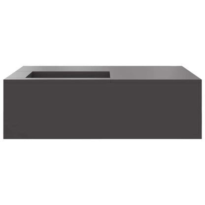 vidaXL Fire Pit Black 100 x 100 x 30 cm Steel