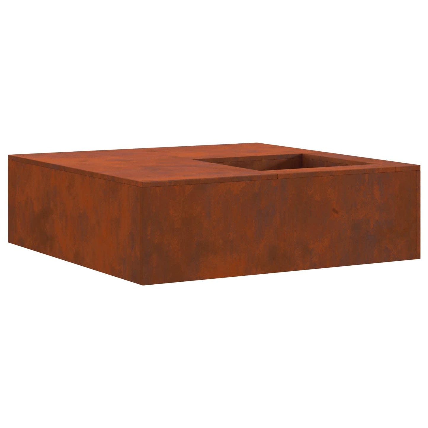 vidaXL Fire Pit Brown 100 x 100 x 30 cm Weathering Steel