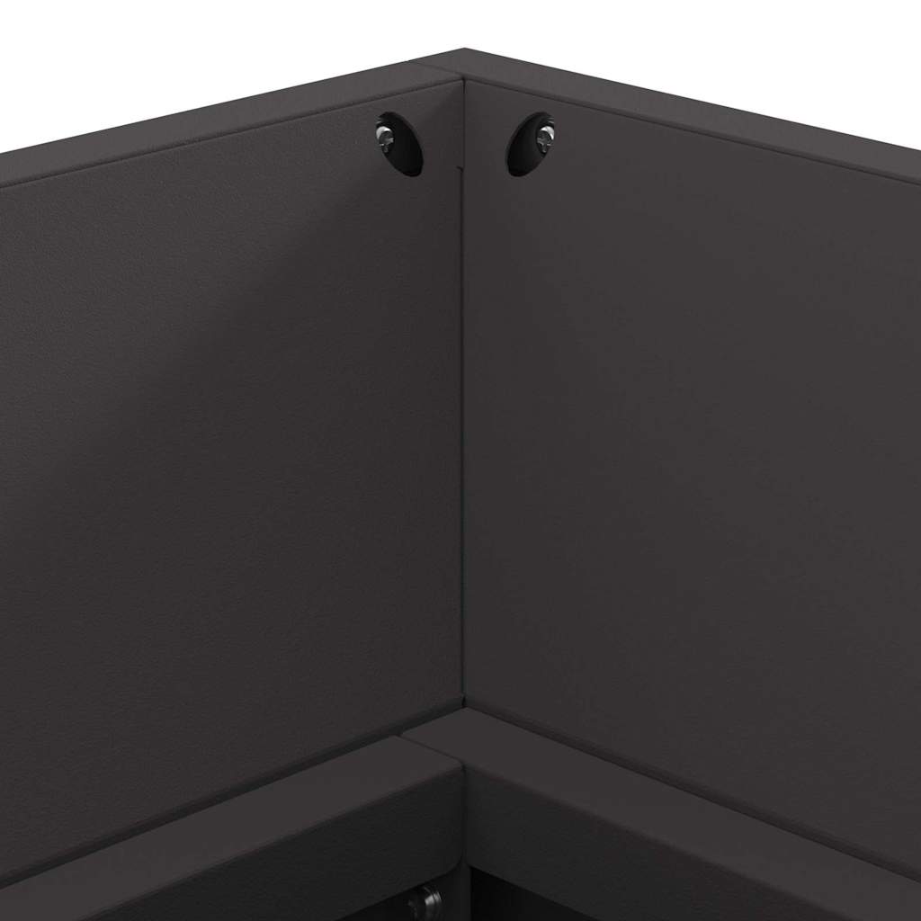 vidaXL Fire Pit Black 160 x 45 x 35 cm Cold-rolled steel