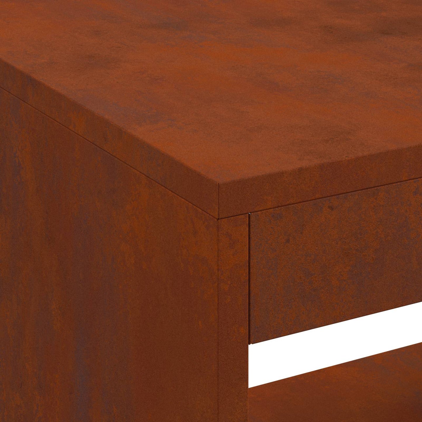 vidaXL Fire Pit Brown 160 x 45 x 35 cm Steel
