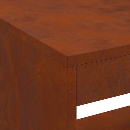 vidaXL Fire Pit Brown 160 x 45 x 35 cm Steel