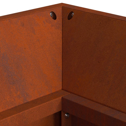 vidaXL Fire Pit Brown 160 x 45 x 35 cm Steel
