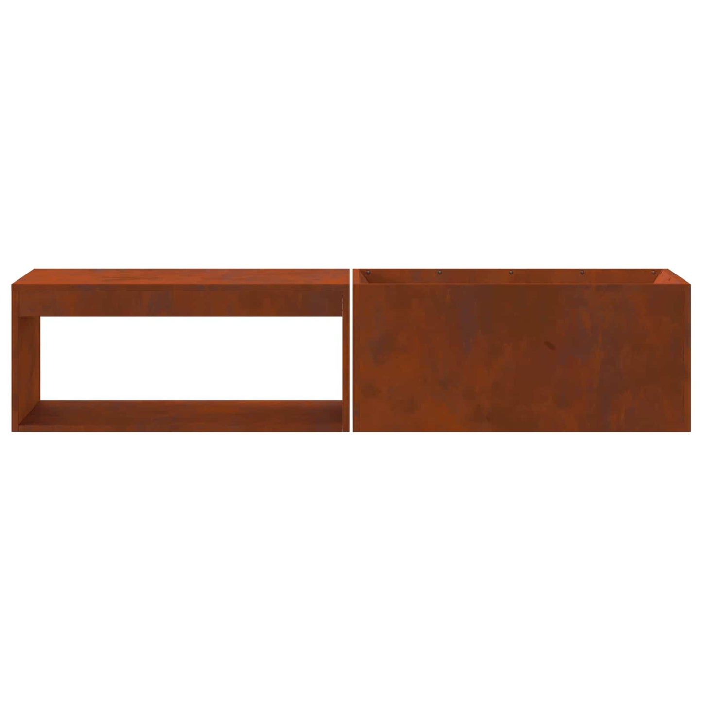 vidaXL Fire Pit Brown 160 x 45 x 35 cm Steel