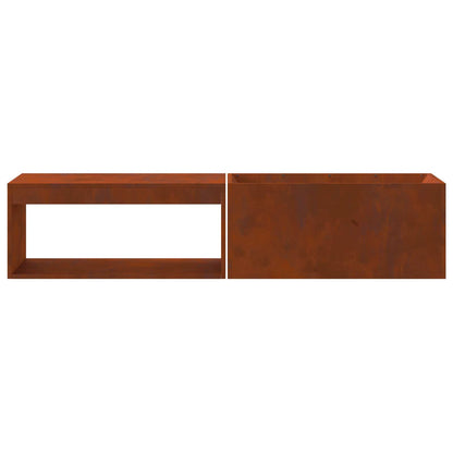 vidaXL Fire Pit Brown 160 x 45 x 35 cm Steel