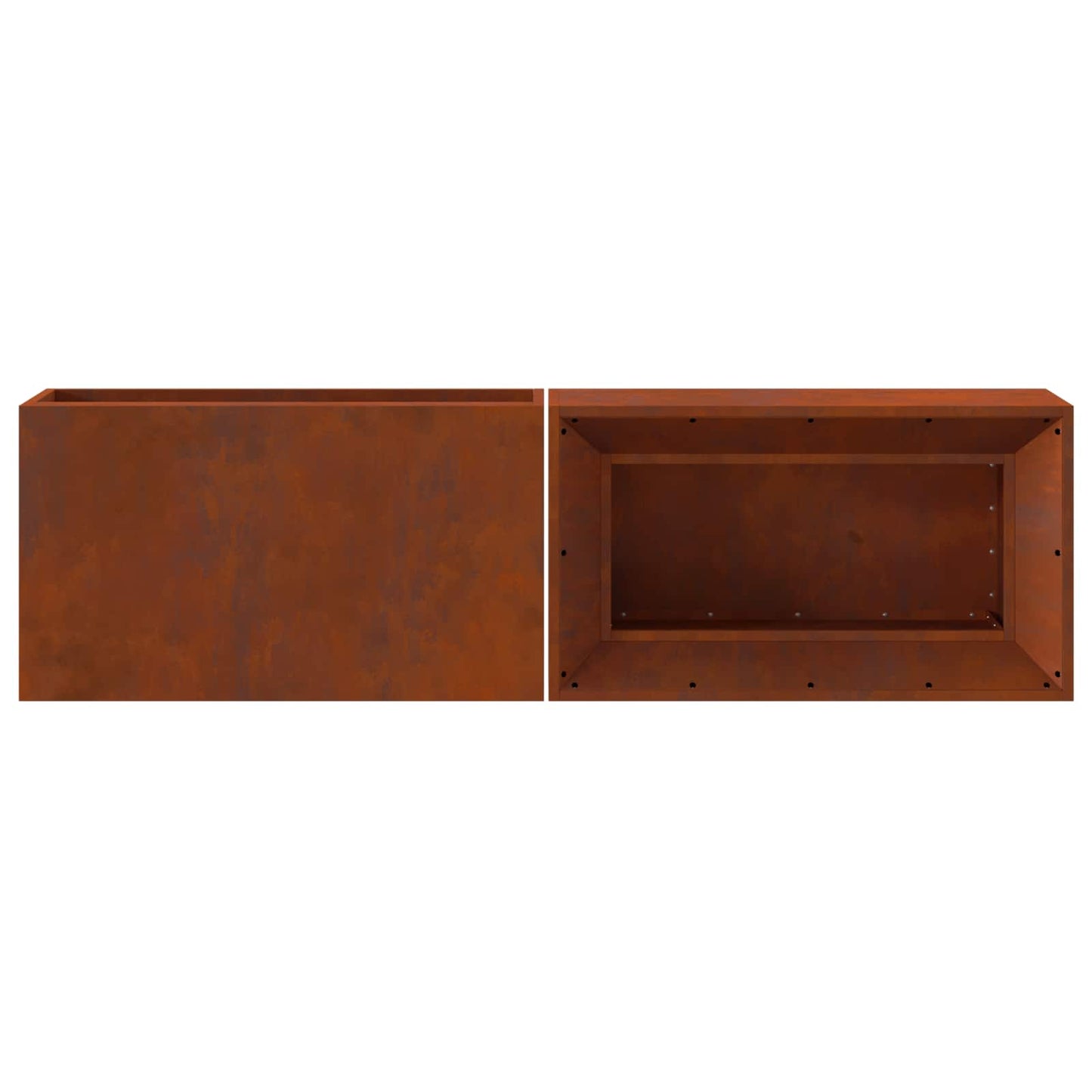 vidaXL Fire Pit Brown 160 x 45 x 35 cm Steel