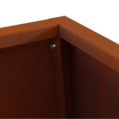 vidaXL Fire Pit Brown 50 x 35 x 100 cm Weathering Steel