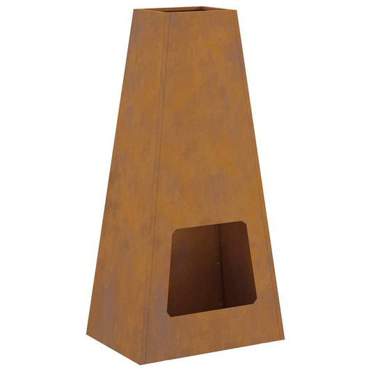 vidaXL Fire Pit Brown 50 x 35 x 100 cm Weathering steel