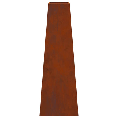 vidaXL Fire Pit Brown 50 x 35 x 100 cm Weathering Steel