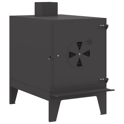 vidaXL Camping Stove Black 35 x 50 x 60 cm Cold-rolled Steel