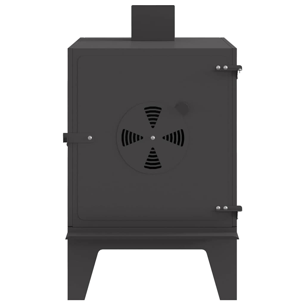 vidaXL Camping Stove Black 35 x 50 x 60 cm Cold-rolled Steel