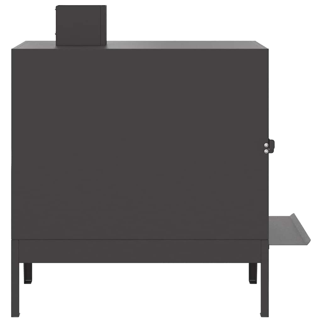 vidaXL Camping Stove Black 35 x 50 x 60 cm Cold-rolled Steel