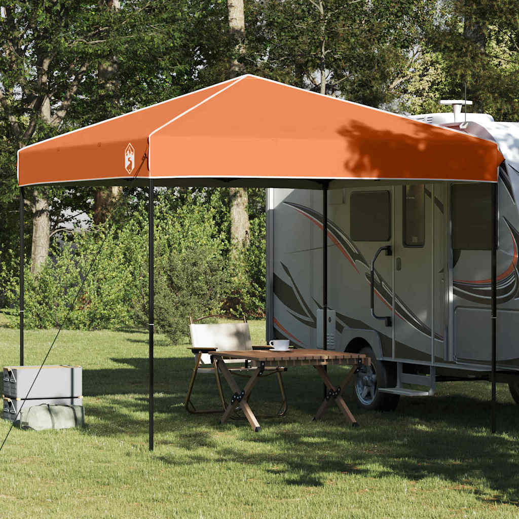 vidaXL Canopy Tent Manual Orange 243 x 243 x 251 cm Fabric