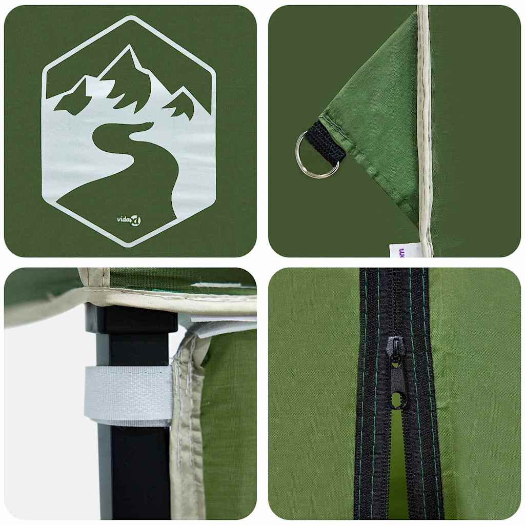 vidaXL Canopy Tent 243 x 243 x 251 cm Green Fabric