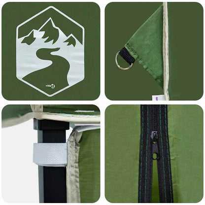 vidaXL Canopy Tent 243 x 243 x 251 cm Green Fabric