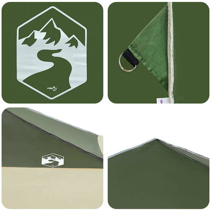 vidaXL Canopy Tent 395 x 395 x 251 cm Green Fabric