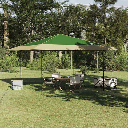 vidaXL Canopy Tent 395 x 395 x 251 cm Green Fabric