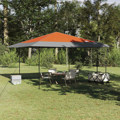 vidaXL Canopy Tent 395 x 395 x 251 cm Orange Fabric