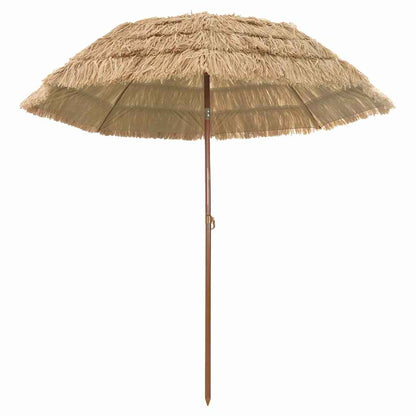 vidaXL Beach Parasol Brown Ø 206 x 209.5 cm Steel