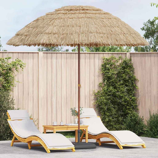 vidaXL Beach Parasol Brown Ø 265 x 267 cm Steel