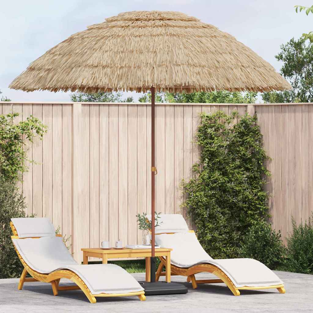vidaXL Beach Parasol Brown Ø 265 x 267 cm Steel