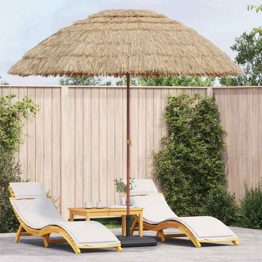 vidaXL Beach Parasol Brown Ø 265 x 267 cm Steel