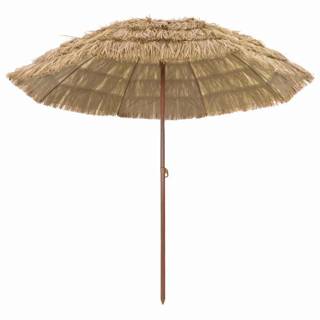 vidaXL Beach Parasol Brown Ø 265 x 267 cm Steel