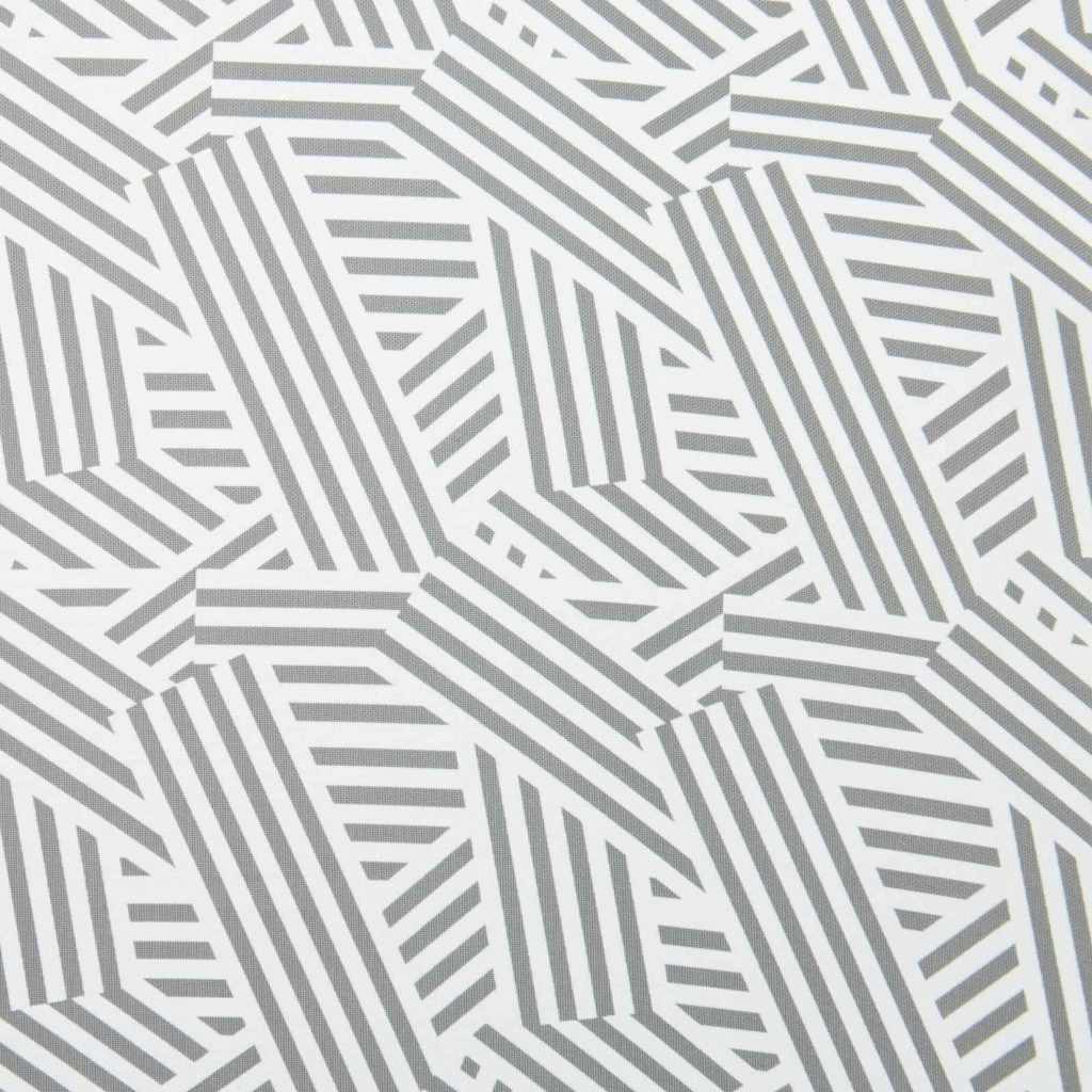 vidaXL Parasol Grey and White Ø 160 x 195 cm Steel