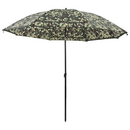 vidaXL Fishing Umbrella 228 x 204 cm Oxford Polyester Camouflage