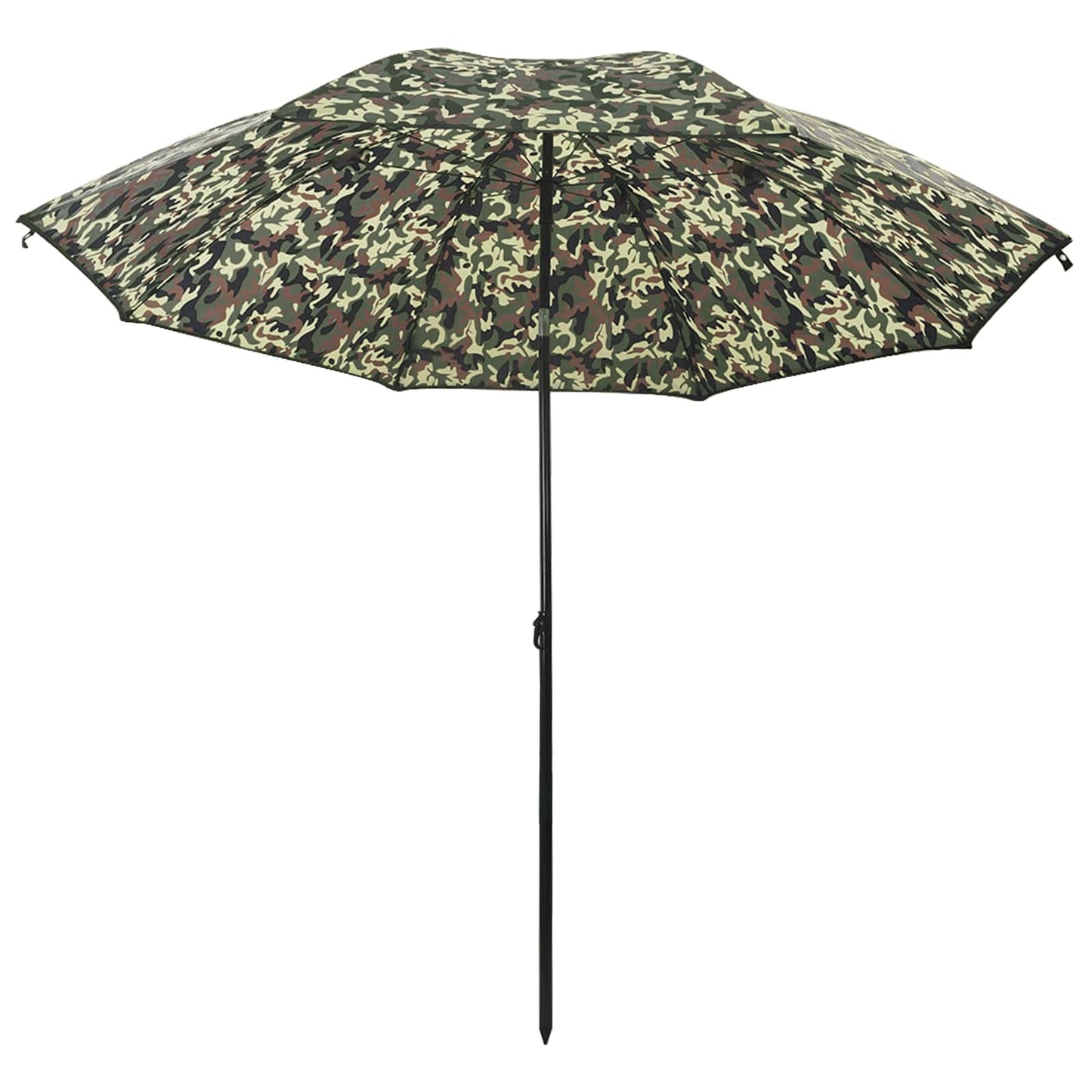 vidaXL Fishing Umbrella 228 x 204 cm Oxford Polyester Camouflage