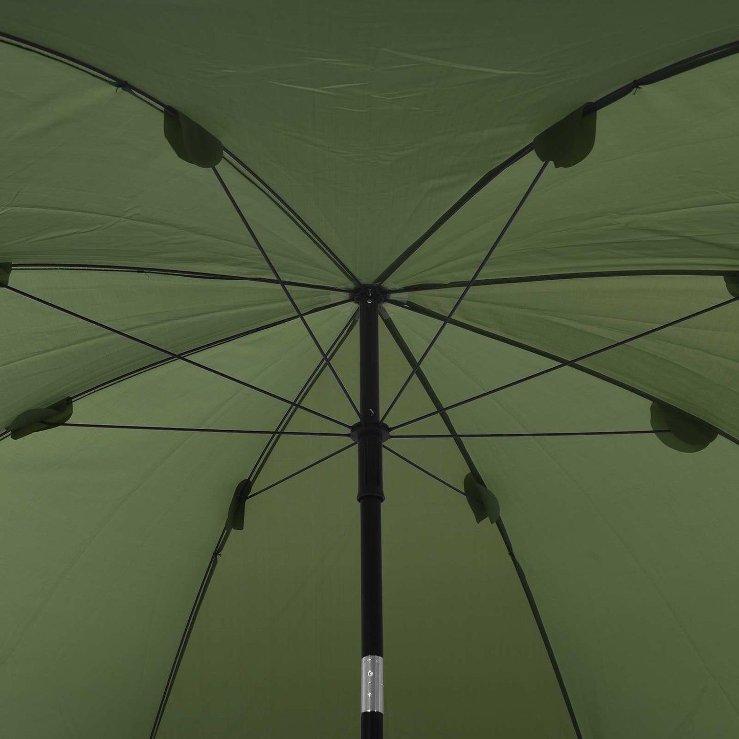 vidaXL Fishing Umbrella Yellow Army 240 x 210 cm Oxford Polyester