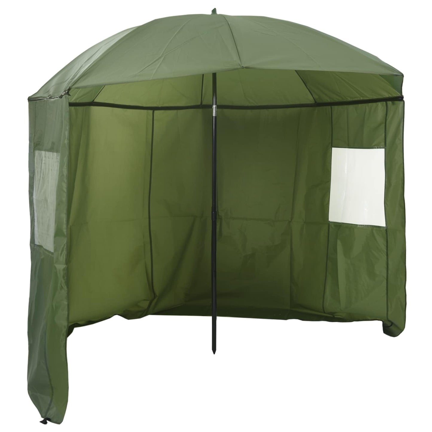 vidaXL Fishing Umbrella Yellow Army 240 x 210 cm Oxford Polyester